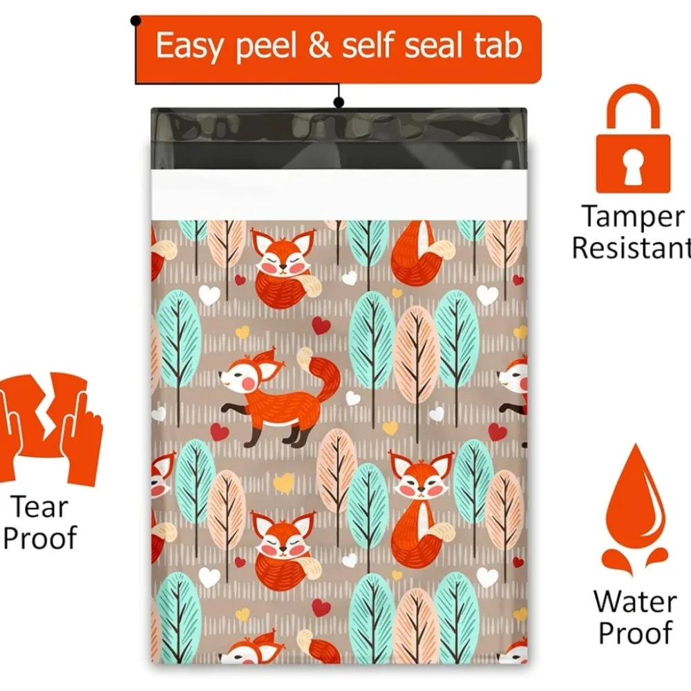 Woodlen Fox Polymailer Shipping Bags